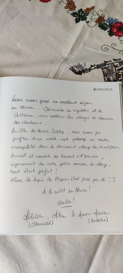 Gite Chez "Mamie Schlop" Kientzheim Buitenkant foto